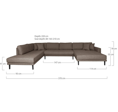 Lido U - sofa - Lindas Dekor
