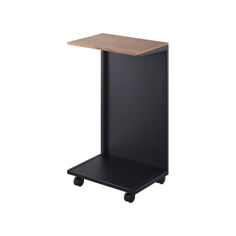 Sidebord med hjul sort 55 x 31 cm - Lindas Dekor