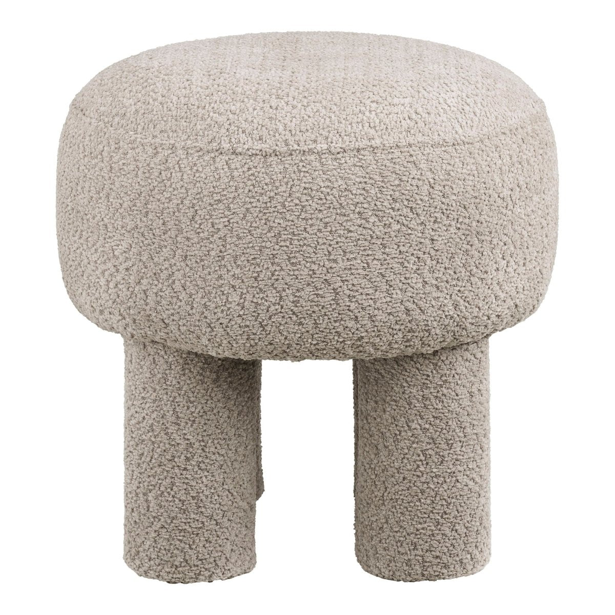 Canberra puff mørk sand ø43 cm - Lindas Dekor