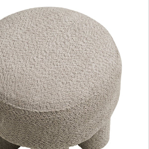 Canberra puff mørk sand ø43 cm - Lindas Dekor