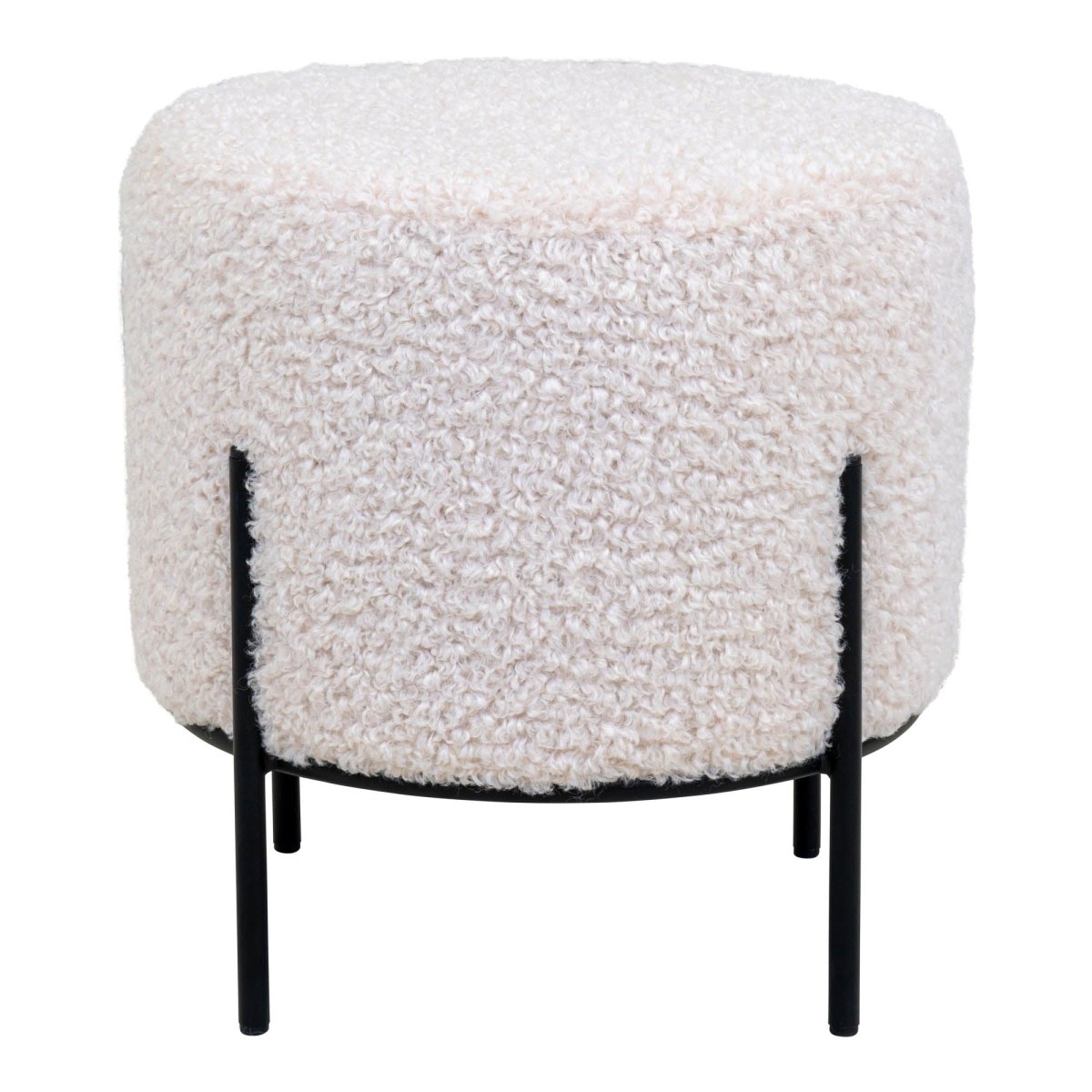 Alford puff hvit ø35 cm - Lindas Dekor