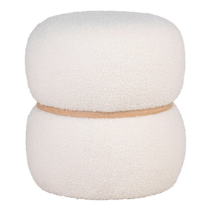 Milford puff hvit ø38 cm - Lindas Dekor