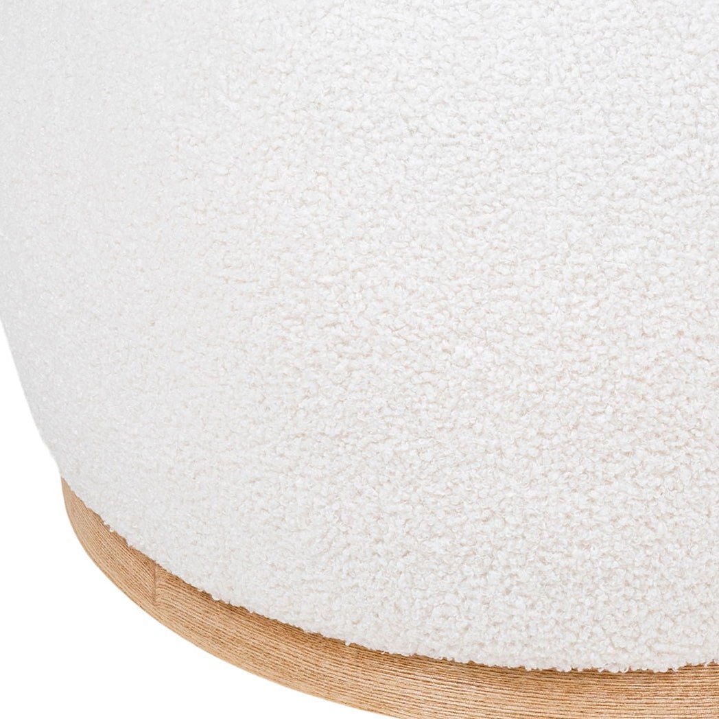 Manhatten puff hvit 54 x 88 x 36 cm - Lindas Dekor