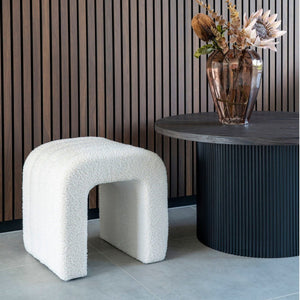 Colma puff hvit 42 x 41 x 36 cm - Lindas Dekor