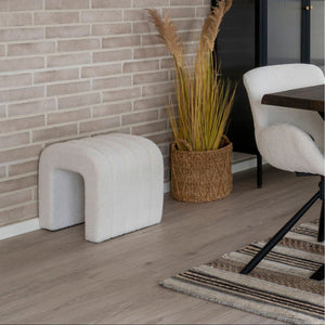 Colma puff hvit 42 x 41 x 36 cm - Lindas Dekor