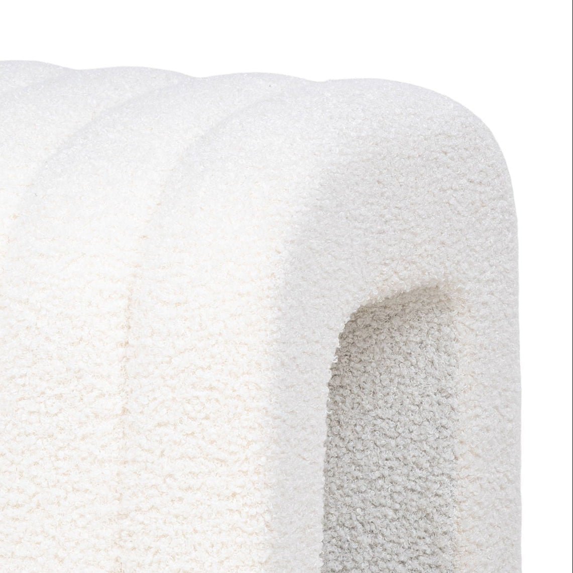 Colma puff hvit 42 x 41 x 36 cm - Lindas Dekor