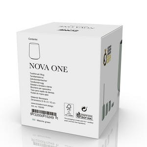 Nova One tannbørsteholder Matcha Green i steintøy