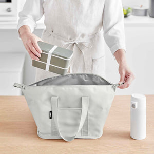 Kjølebag grå sammenleggbar 51 x 18 cm - Lindas Dekor