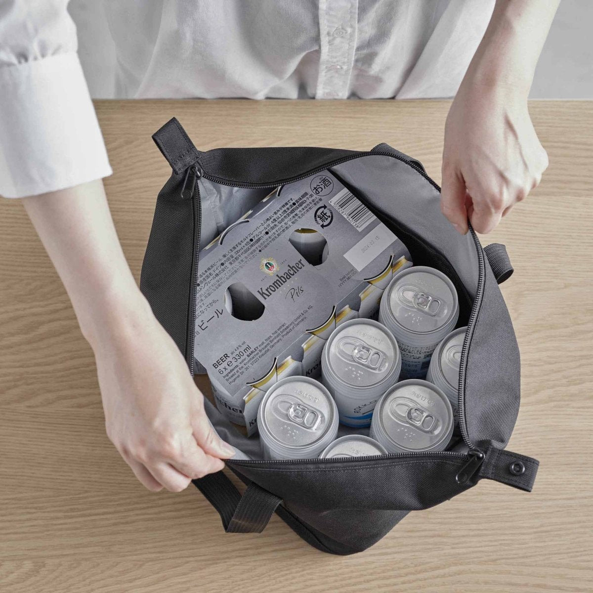 Kjølebag sort 51 x 18 cm - Lindas Dekor