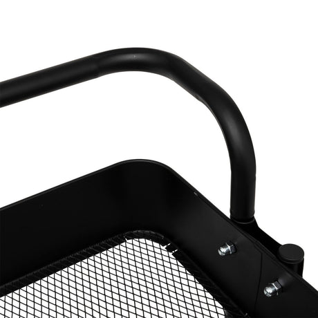 Rullevogn Black Edition 3 hyller sort 86 cm, nærbilde av en hylle
