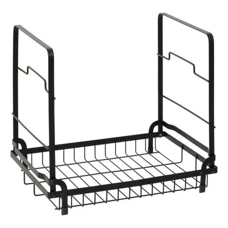 Oppvaskstativ Black Edition 2 etasjer sort 49,5 cm, den øvre etasjen
