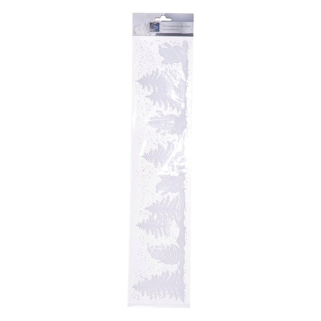 Julebanner stickers hvit 3 design 58 cm, bannerne i pakken