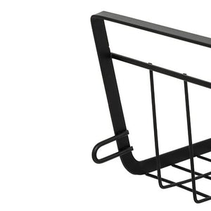 Hengekurv til hylle i metall sort 51,5 x 30 x 11,5 cm