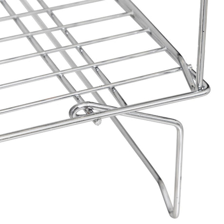 Stekeplate i forkrommet stål, 40 x 25 cm