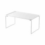 Sammenleggbar stablehylle hvit 40,9 x 24 x 19 cm