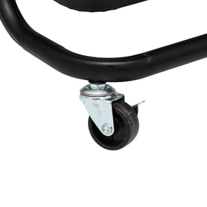 Rullevogn Black Edition 3 hyller sort 86 cm, nærbilde av et hjul