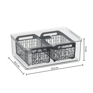 Kjøleskapsboks Tidy Fridge 32,5 x 22,5 cm, mål på boksen