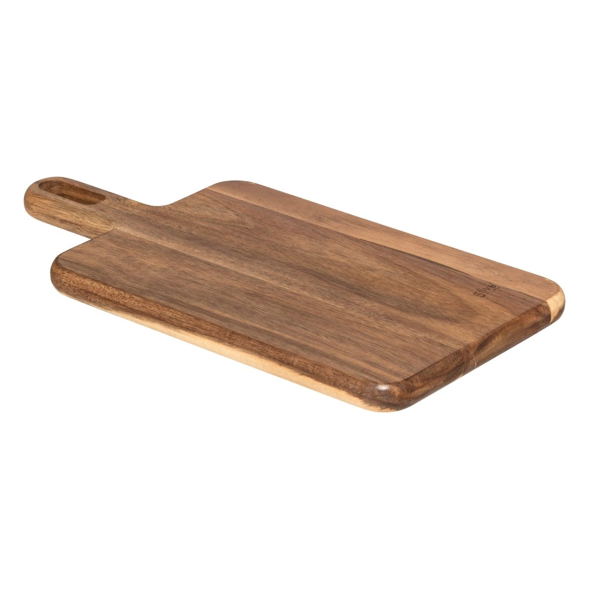 Skjærefjøl med håndtak i akasie 40 x 20 cm, hele skjærefjølen