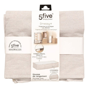 5five Simply Smart Dressy+ oppbevaringsboks under seng beige i original emballasje