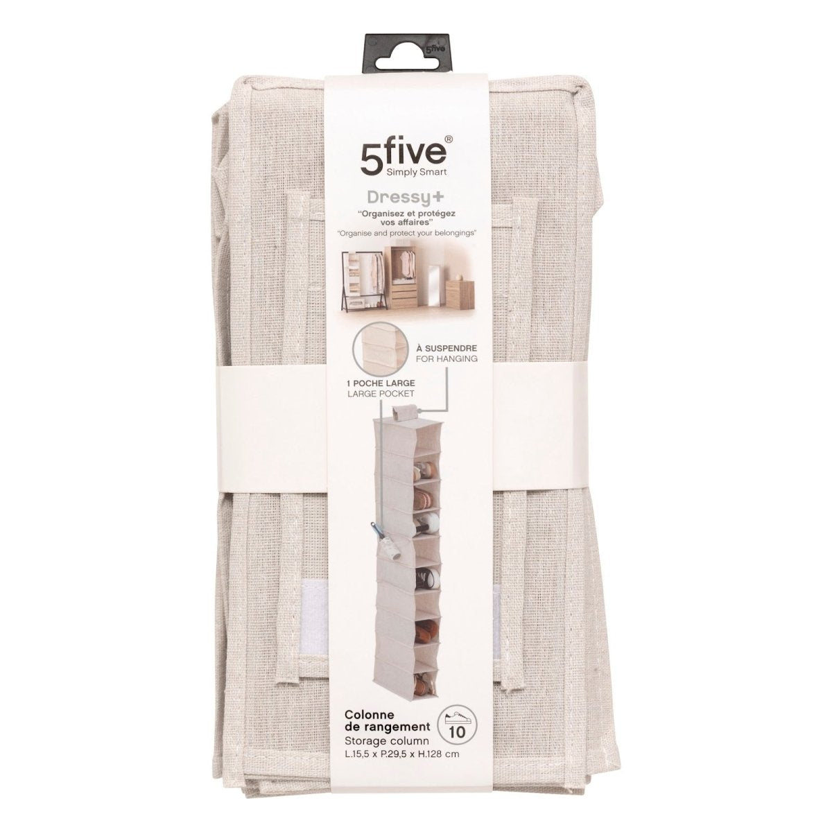 5five Simply Smart Dressy+ hengende skohylle beige i original emballasje