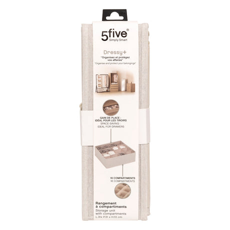 5five Simply Smart Dressy+ skuffeinnsats 16 rom beige i original emballasje