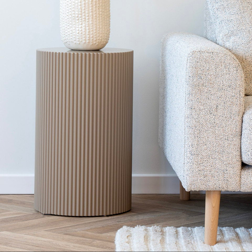 Farense sidebord mørk sand ø30 cm
