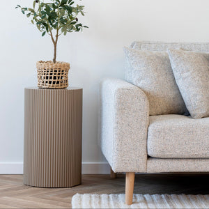 Farense sidebord mørk sand ø30 cm