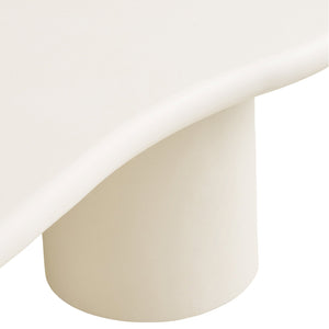 Palmera sofabord sement-look off-white 120 x 80 x 35 cm