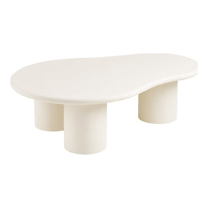 Palmera sofabord sement-look off-white 120 x 80 x 35 cm