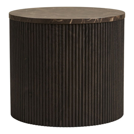 Rota sidebord, mørk brun ø45 cm - Lindas Dekor