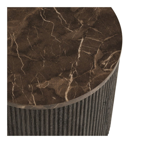 Rota sidebord, mørk brun ø45 cm - Lindas Dekor