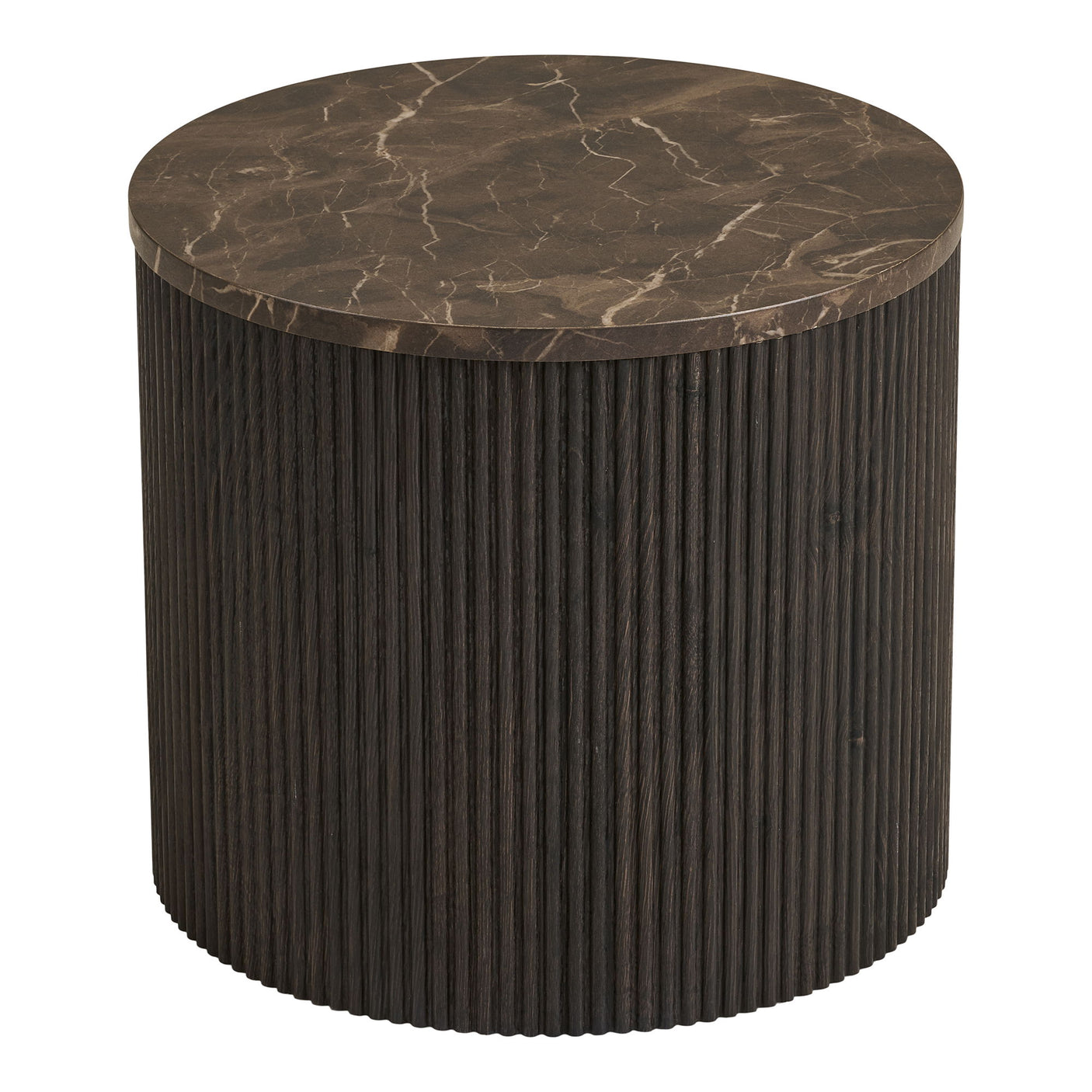 House Nordic Rota sidebord, mørk brun ø45 cm