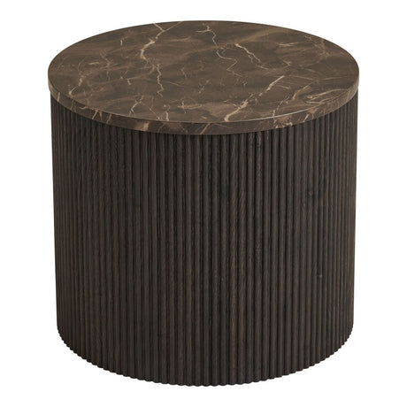 Rota sidebord, mørk brun ø45 cm - Lindas Dekor