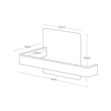 Dorullholder magnetisk sort - Lindas Dekor