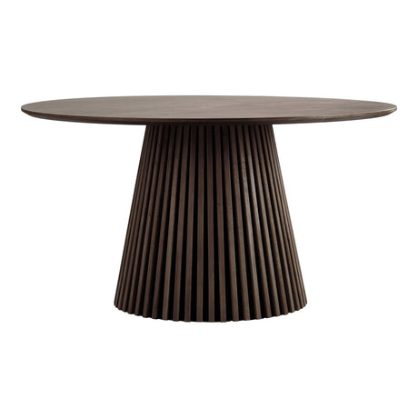 Osaka spisebord smoked oak veneer rund 140 cm - Lindas Dekor