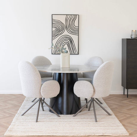 Brito spisebord grå 120 cm - Lindas Dekor Spisebord