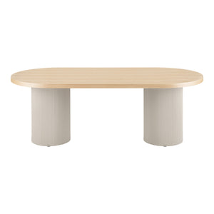 Solva spisebord sand/natur 220 cm – kvadratiskt bild