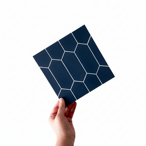 Vareprøve: Mathilde Mørkeblå selvklebende fliser