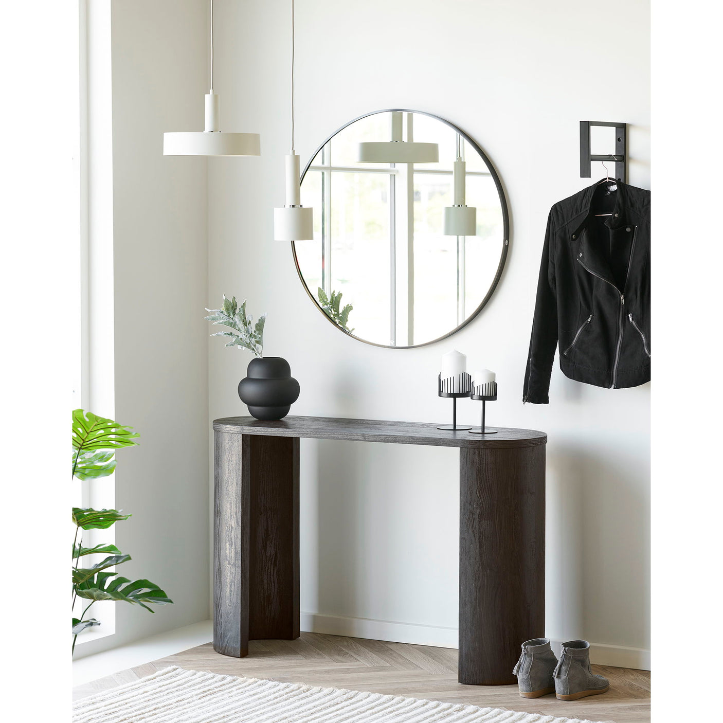 House Nordic Bibione konsollbord, mørk brun 114 x 75 cm