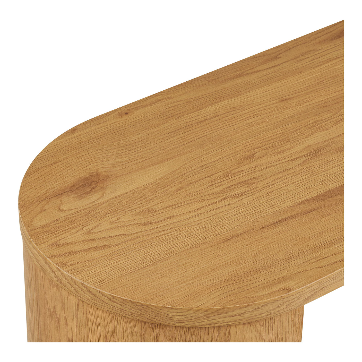 Bibione konsollbord i naturfarget finish – sidebilde