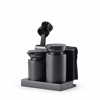 Oppvasksett DIISH sort 17 cm, 5 deler - Lindas Dekor