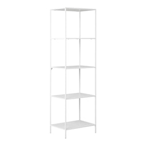Vita bokhylle 5 hyller hvit 51x36x170 cm