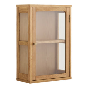 Zamora vegghengt vitrineskap eik natur 40x20x60 cm - bilde 2