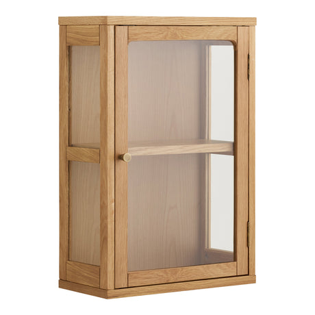 Zamora vegghengt vitrineskap eik natur 40x20x60 cm - bilde 2