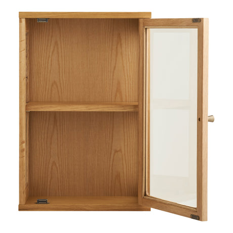 Zamora vegghengt vitrineskap eik natur 40x20x60 cm - bilde 3