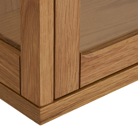 Zamora vegghengt vitrineskap eik natur 40x20x60 cm - bilde 4