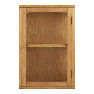 Zamora vegghengt vitrineskap eik natur 40x20x60 cm