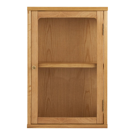 Zamora vegghengt vitrineskap eik natur 40x20x60 cm