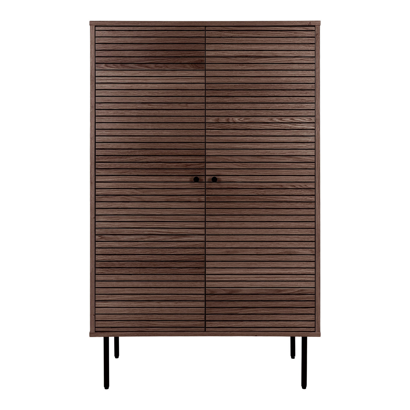 House Nordic Kyoto skap, smoked oak veneer 80 x 40 x 130 cm