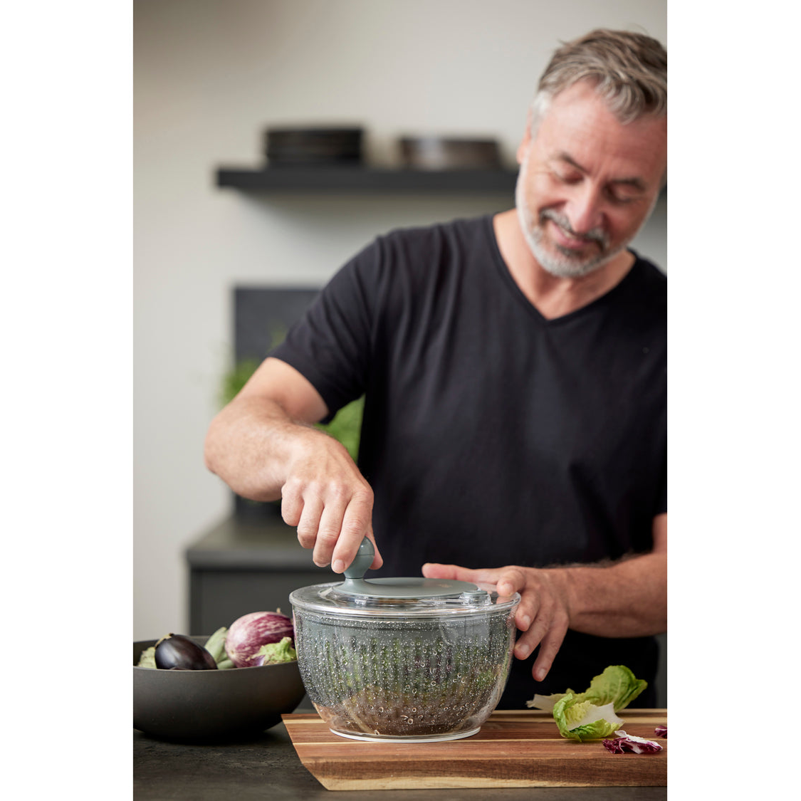 Salatslynge Harvest 5 Liter Forest Green 24,5 x 24,5 x 21 cm